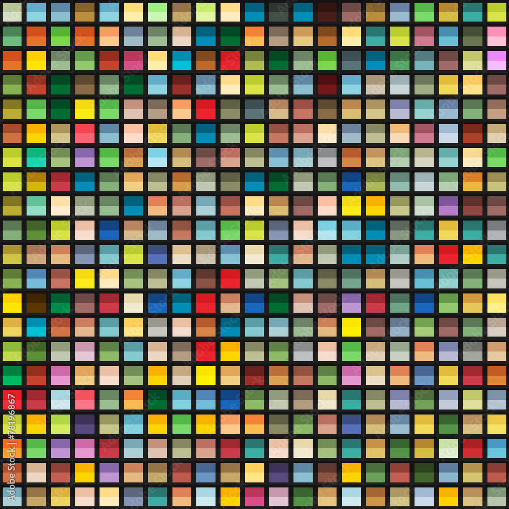 Poster abstract geometric seamless background of color blocks