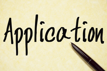 application word write on paper