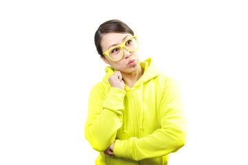 黄色い服を着て悩んでいる女性 Wall Mural Wallpaper Murals Beeboys 黄色い服を着て悩んでいる女性 Wall Mural Wallpaper Murals Beeboys