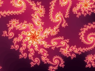 Fototapeta na wymiar Decorative fractal background in a pink colors