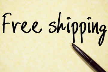 free shipping text write on paper