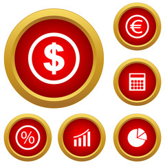 Finance set icon
