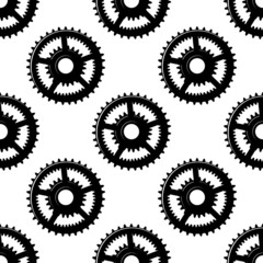 Abstract seamless gear wheels pattern