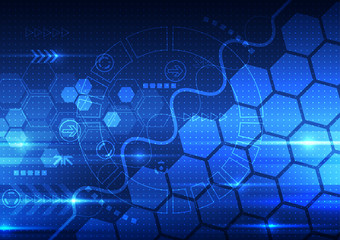 Obraz premium vector abstract engineering future technology, telecom