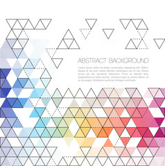 Abstract retro geometric background. Template brochure design