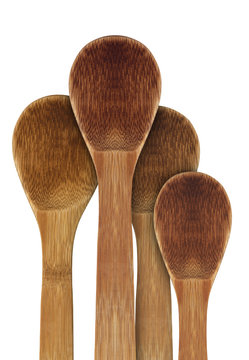 Four Wooden Spoons Bottom Border