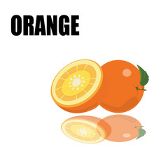 orange with font