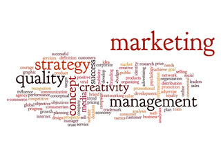 Obraz premium Conceptual business word cloud