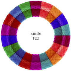 Fototapeta premium Retro velvet circle texture