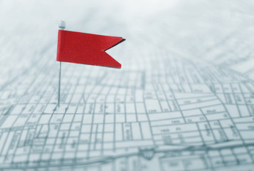 Red locator flad