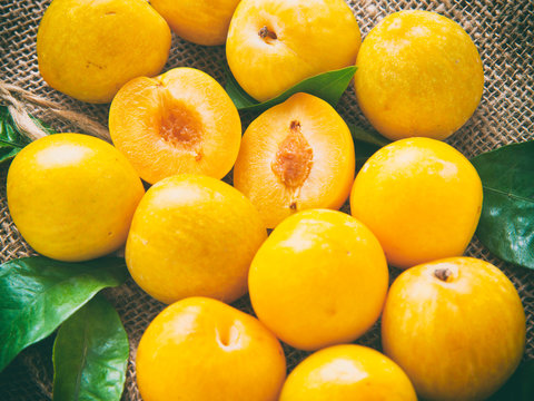 Sweet yellow plum
