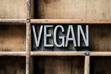 Vegan Letterpress Type in Drawer
