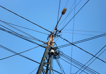 Lots of cables in the sky