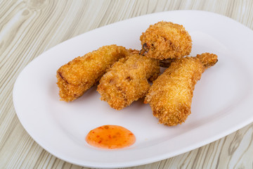 Fried prawn tempura