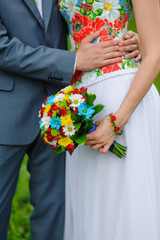 bridal bouquet in the Ukrainian style