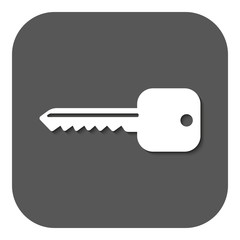 The key icon. Key symbol. Flat.