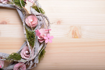 Obraz na płótnie Canvas Spring ornamental wreath