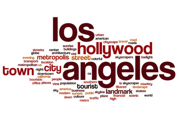 Los Angeles word cloud