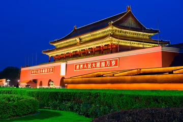 Foto op Canvas Tiananmen Gate in Beijing, China © SeanPavonePhoto