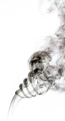 the image of smoke on white background