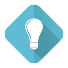 bulb flat icon idea sign