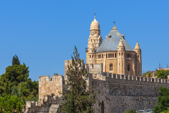 Abbey of Dormition in Jerusalem, Israel.