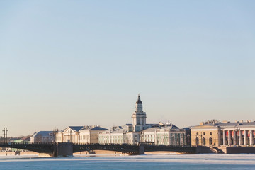 Fototapeta na wymiar The Kunstkamera (Kunstkammer). Saint Petersburg, Russia