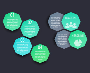 elements for infographics, business design, presentations, eps10