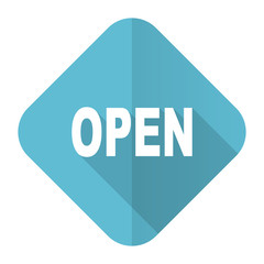 open flat icon