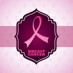 Breast cancer design, vector illustration.