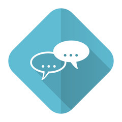 forum flat icon chat symbol bubble sign