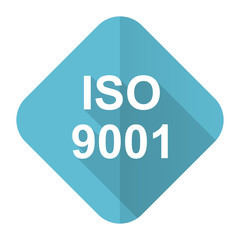 iso 9001 flat icon