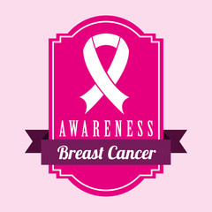 Breast cancer design, vector illustration.