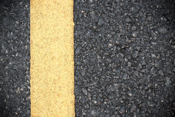 Yellow line on road texture