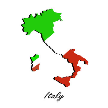 Map of Italy  for your design