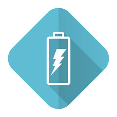 battery flat icon power sign