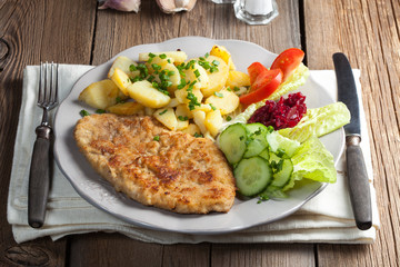 Fried pork chop.