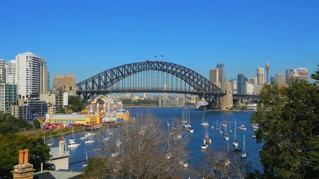 Lavender Bay, Sydney Harbor Bridge, Luna Park, North Sydney