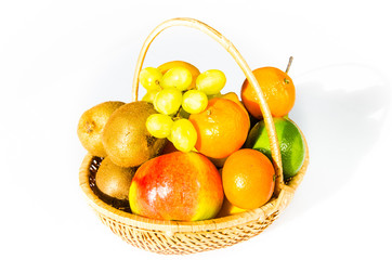 citrus fruits in basket