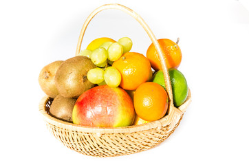 citrus fruits in basket