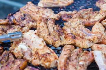 kabob pork grill