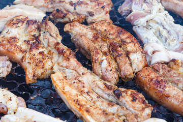 kabob pork grill