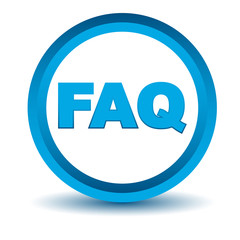 Blue faq icon