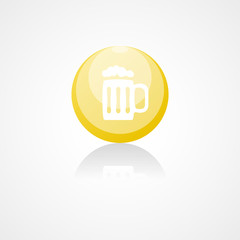 Cold beer web icon