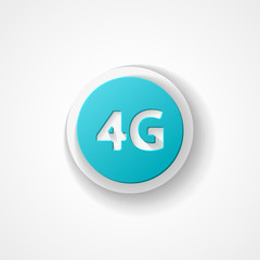 Four G latest wireless communication web icon