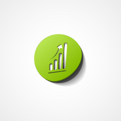 Business graph web icon