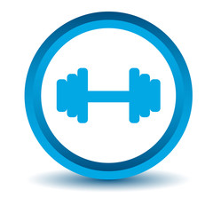 Blue dumbbell icon