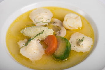 Hot gourmet soup