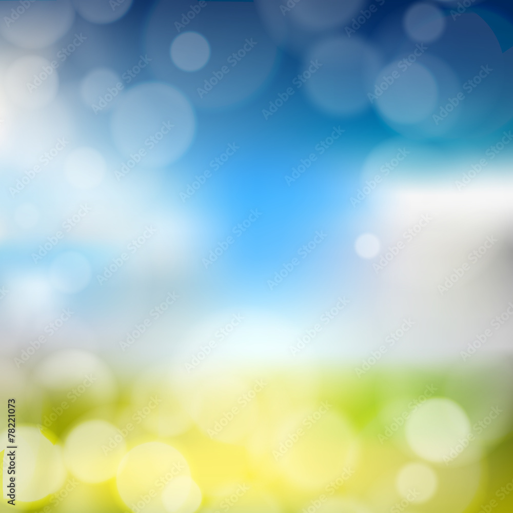 Poster blurry background with bokeh effect. abstract vector