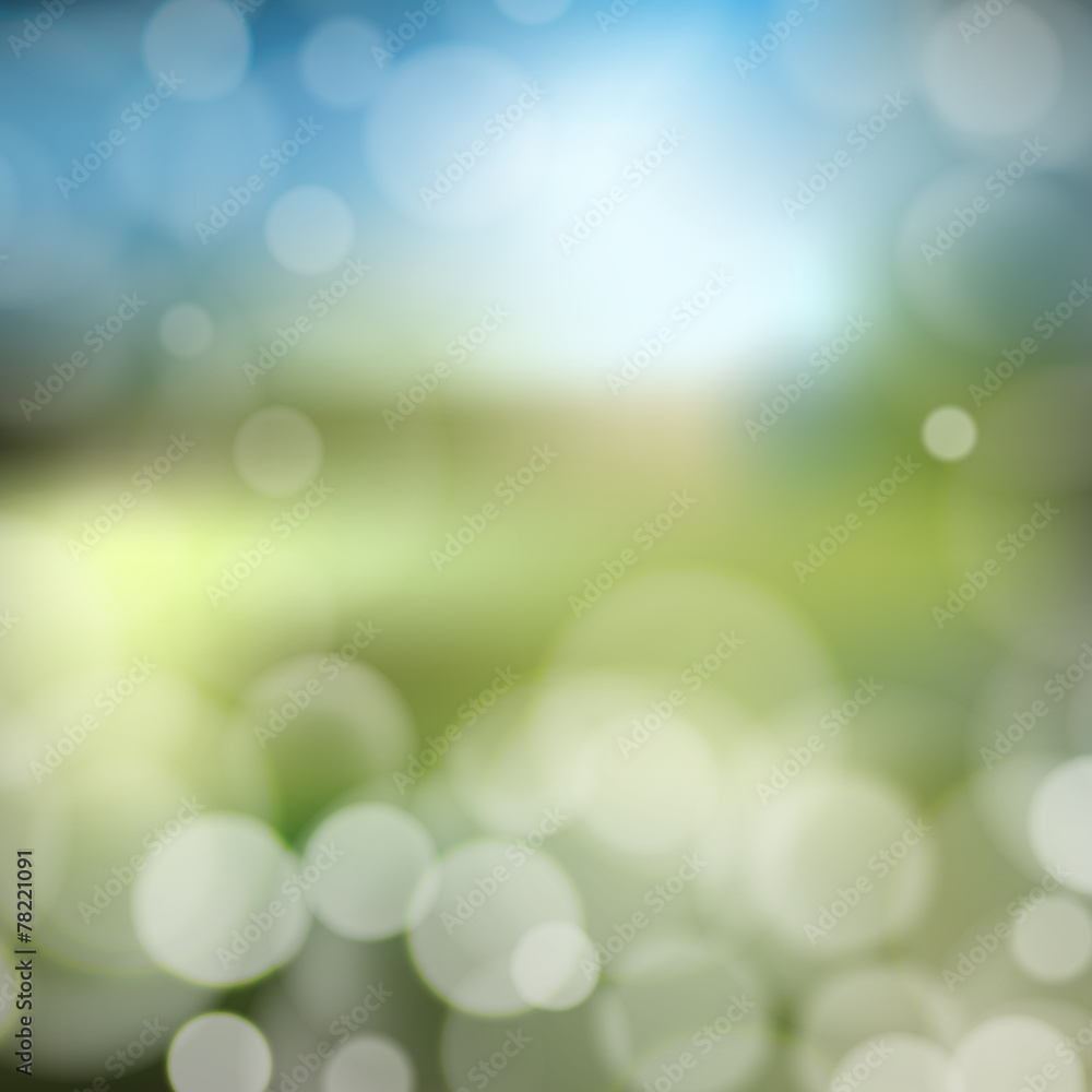 Poster blurry background with bokeh effect. abstract vector